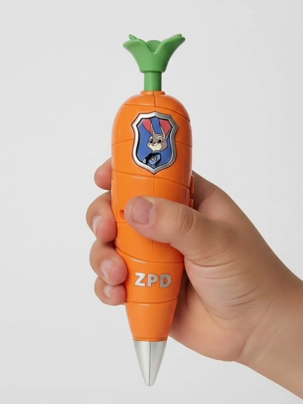 Carrot Shaped Recorder Pen Kids Toy - Orange and Green